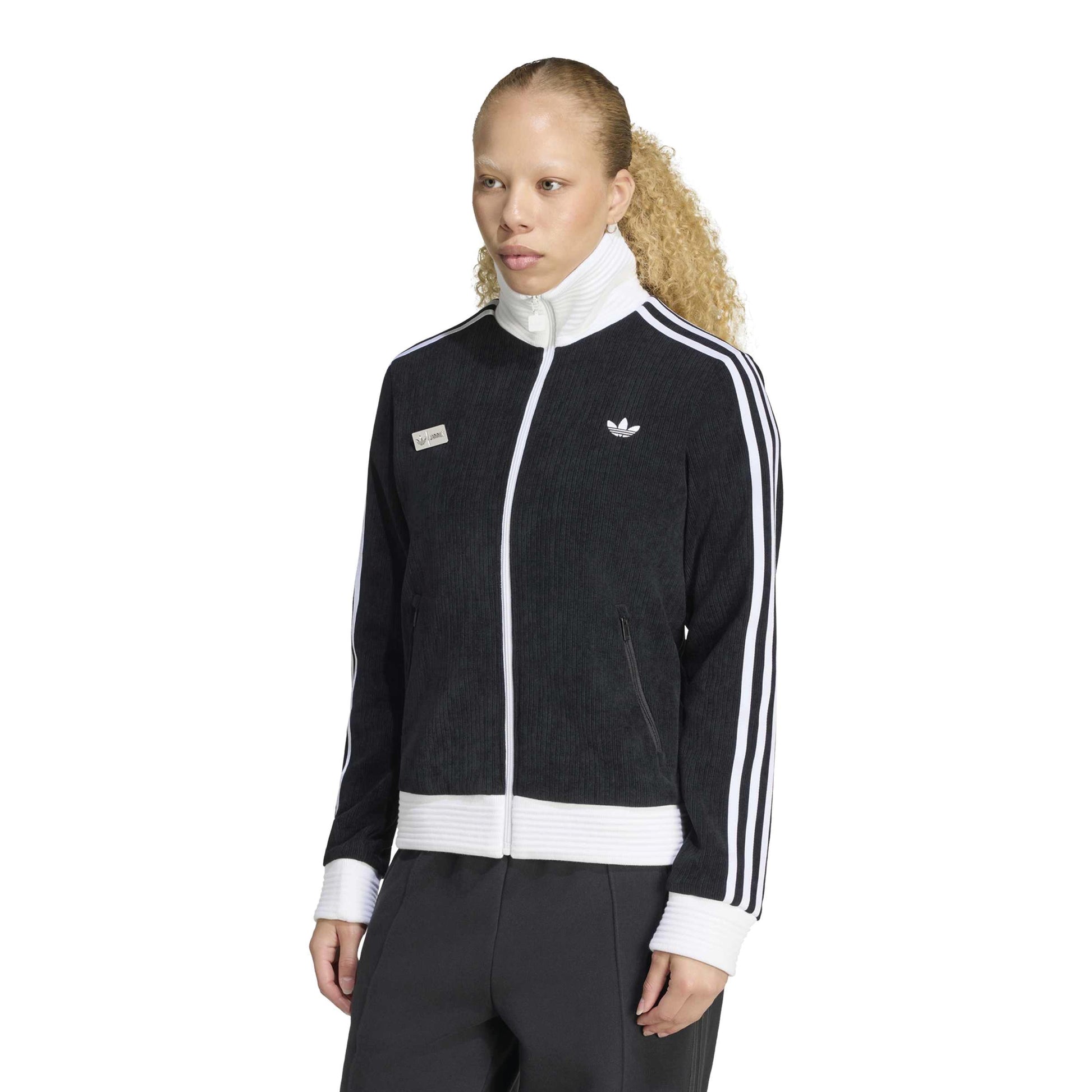 adidas Originals by JENNIE Fan OG Track Top 'Black' (WMNS) – model front view