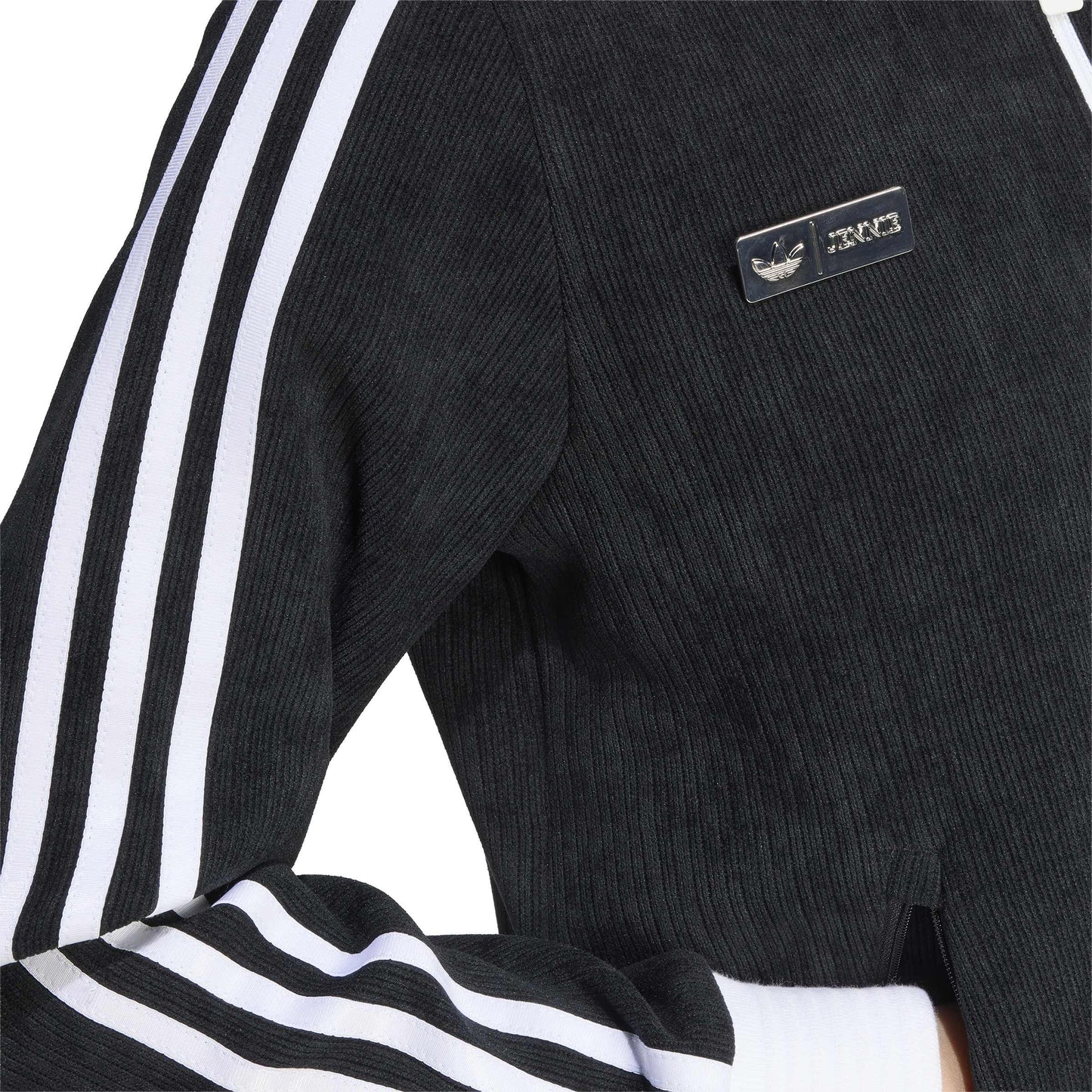 adidas Originals by JENNIE Fan OG Track Top 'Black' (WMNS) – close-up detail
