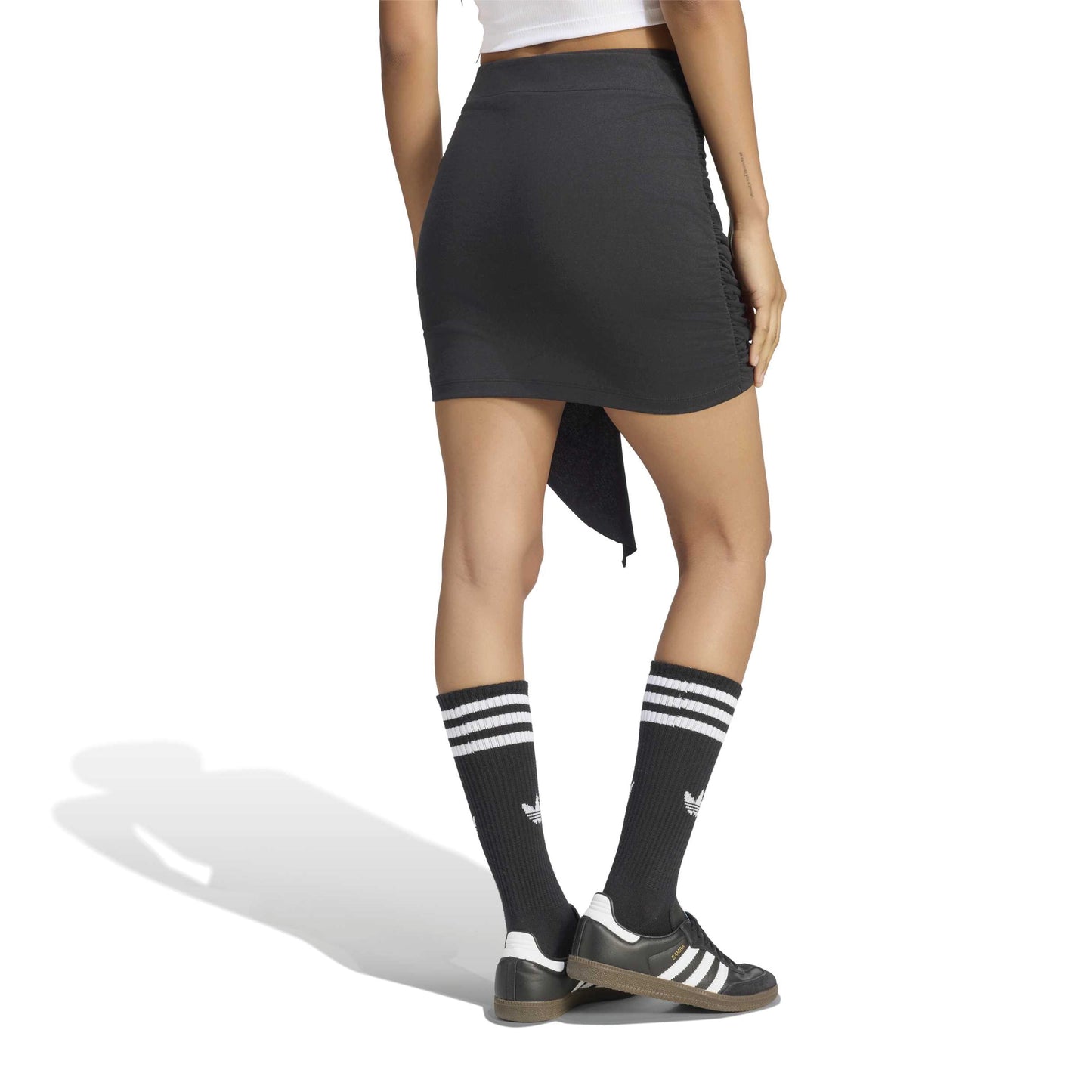 adidas Originals by JENNIE Wrap Skirt 'Black' (WMNS) – model back view