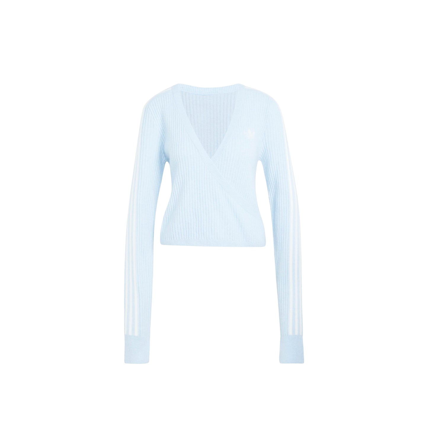 adidas Originals by JENNIE Knit Cardigan 'Wonder Blue' (WMNS) – product front view