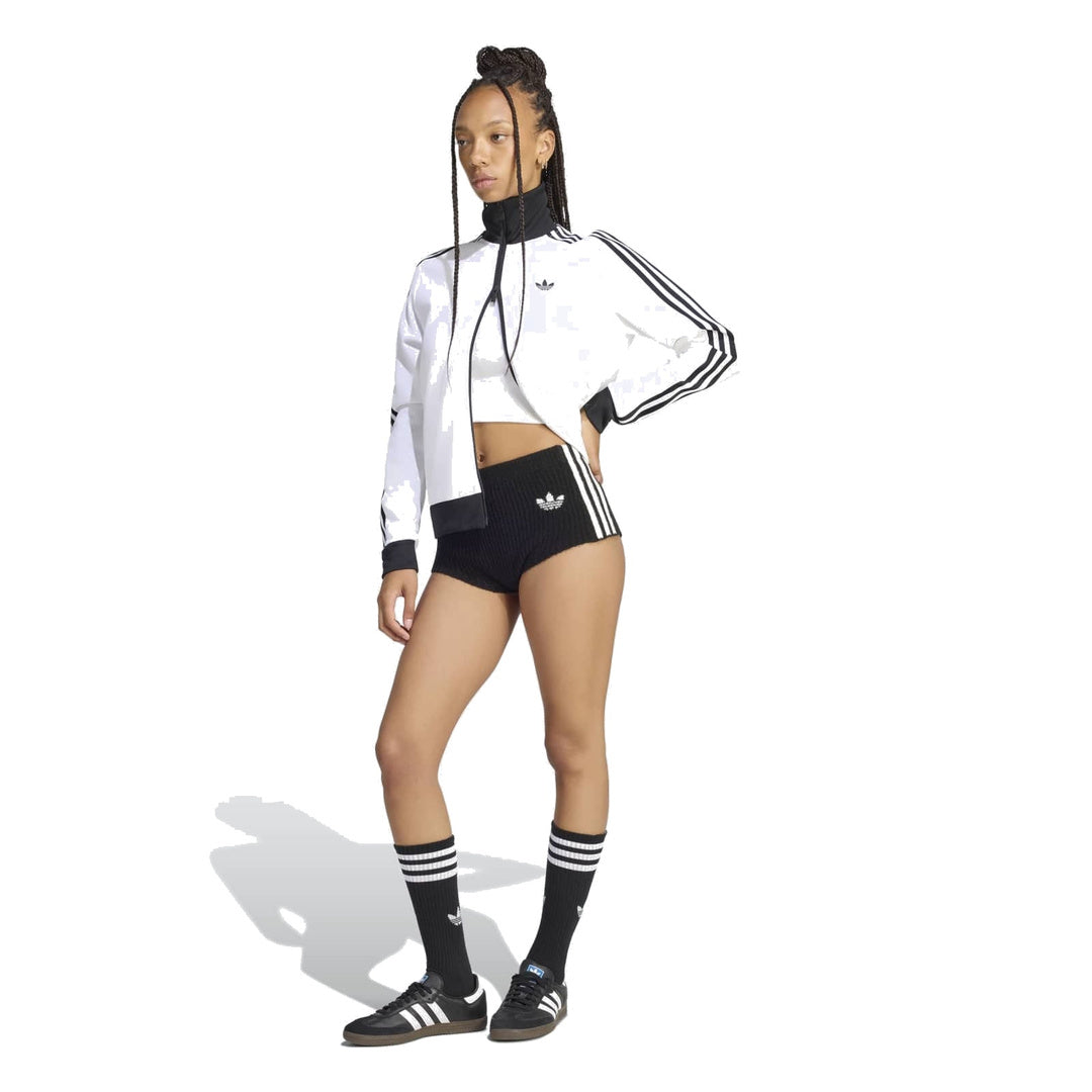adidas Originals by JENNIE Knit Shorts 'Black' (WMNS) – full model view