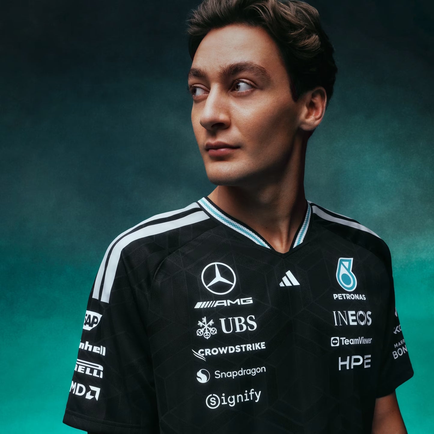 adidas Mercedes - AMG Petronas Formula One Team Driver Jersey Authentic SS26 'Black'