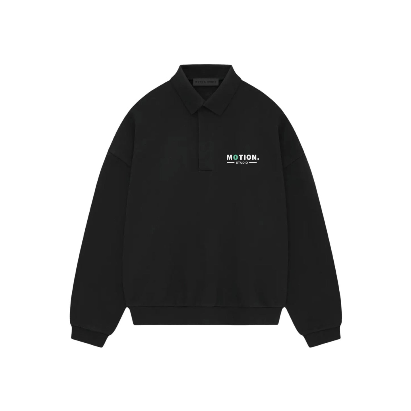 MOTION Basic Logo Fleece Polo 'Black'