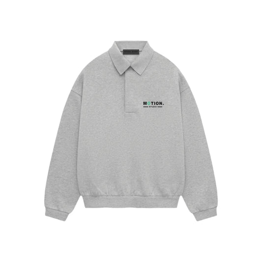 MOTION Basic Logo Fleece Polo 'Light Oatmeal'