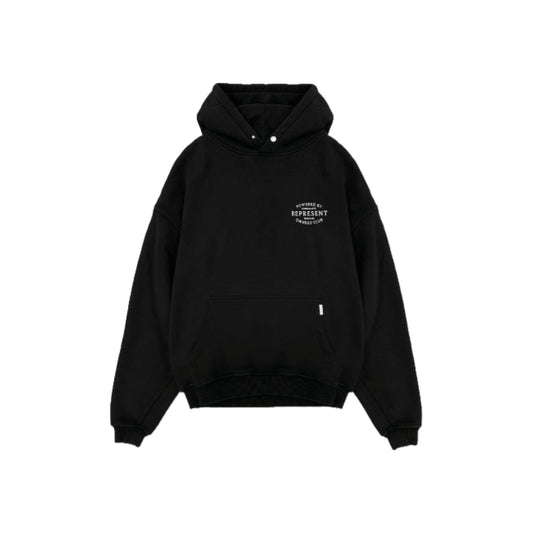 Represent Owners Club Stamp Hoodie 'Jet Black'