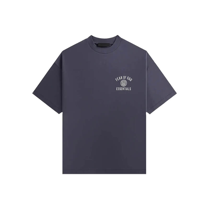 Fear Of God Essential University Crewneck T-Shirt 'Marine'
