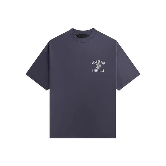 Fear Of God Essential University Crewneck T-Shirt 'Marine'