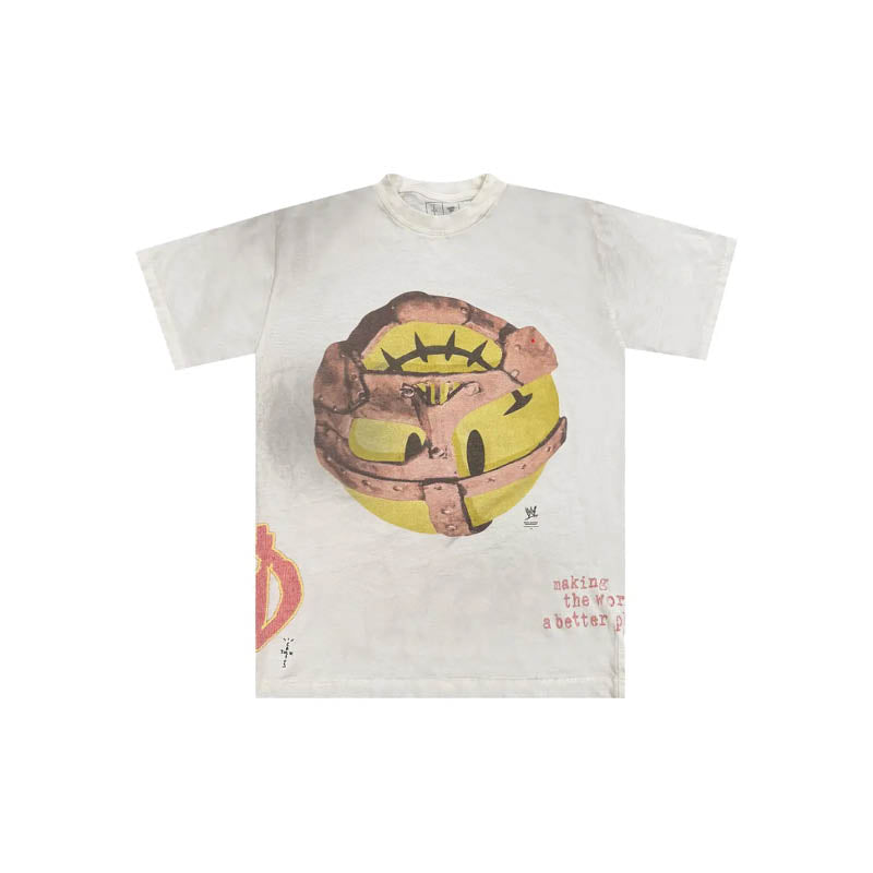 Travis Scott Cactus Jack x WWE Mankind T-shirt 'White'