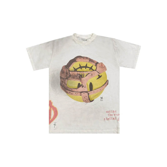 Travis Scott Cactus Jack x WWE Mankind T-shirt 'White'