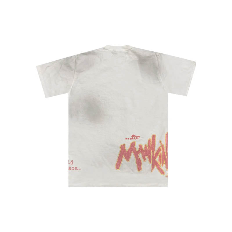 Travis Scott Cactus Jack x WWE Mankind T-shirt 'White'