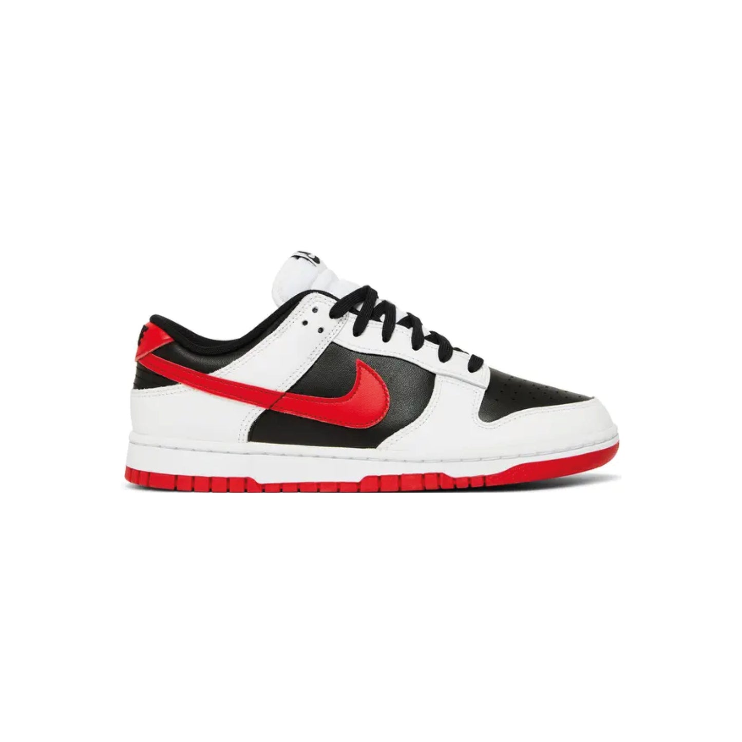 SALE-Dunk Low White Black University Red