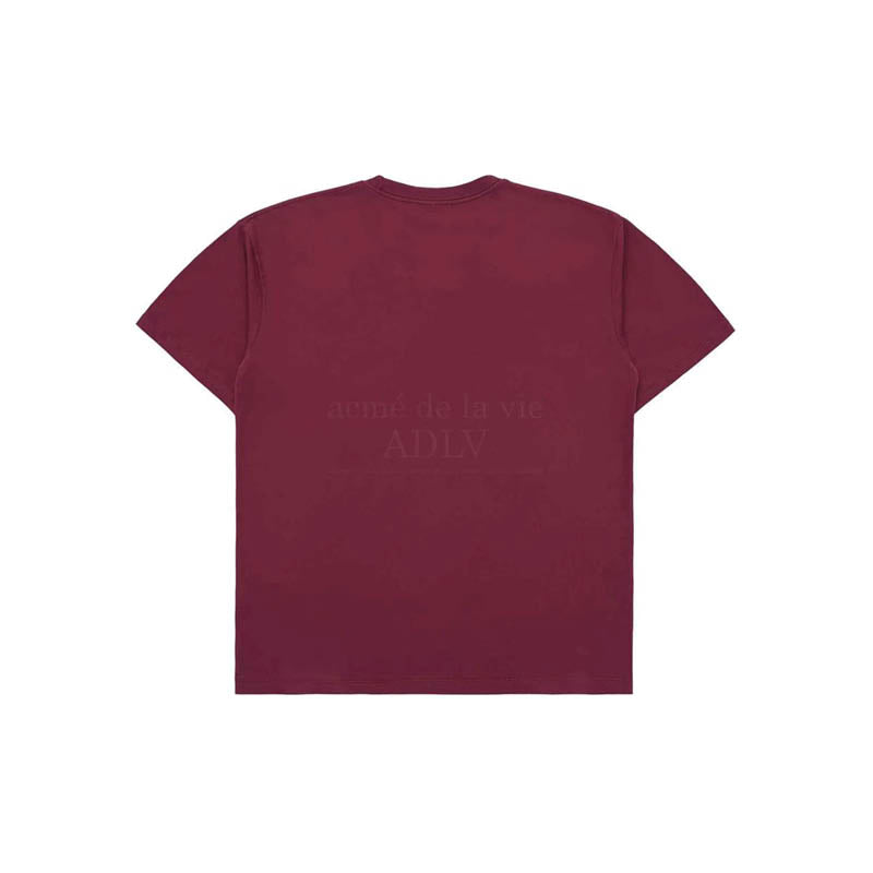 ADLV Vintage Overlap Bear SS T-Shirt 'Wine'
