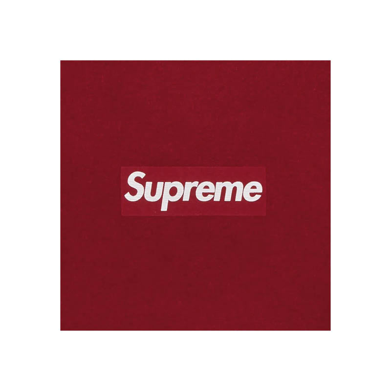 Supreme Washed Box Logo Crewneck Sweatshirt 'Red'