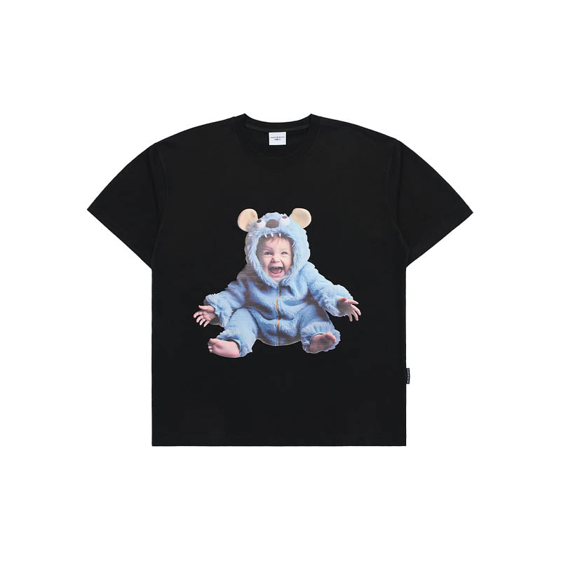 ADLV Baby Face Monster Baby SS T-Shirt 'Black'