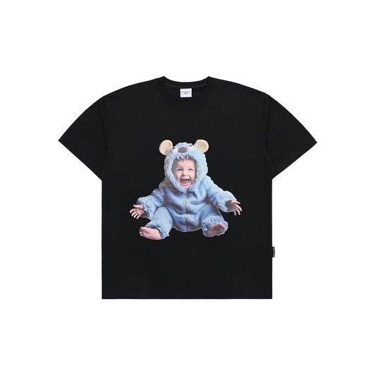 ADLV Baby Face Monster Baby SS T-Shirt 'Black'