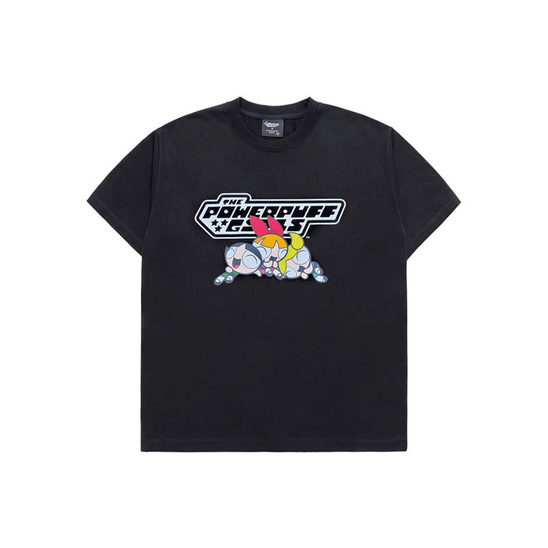 ADLV X Powerpuff Girls Logo T-shirt 'Black'