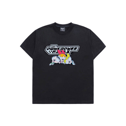 ADLV X Powerpuff Girls Logo T-shirt 'Black'