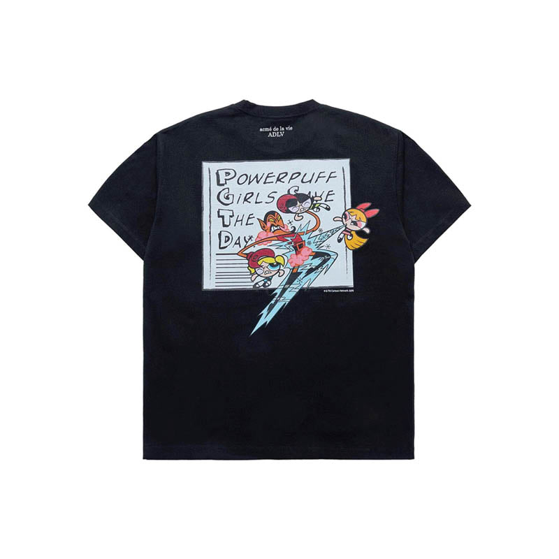 ADLV X The Powerpuff Girls Save The Day T-Shirt 'Black'