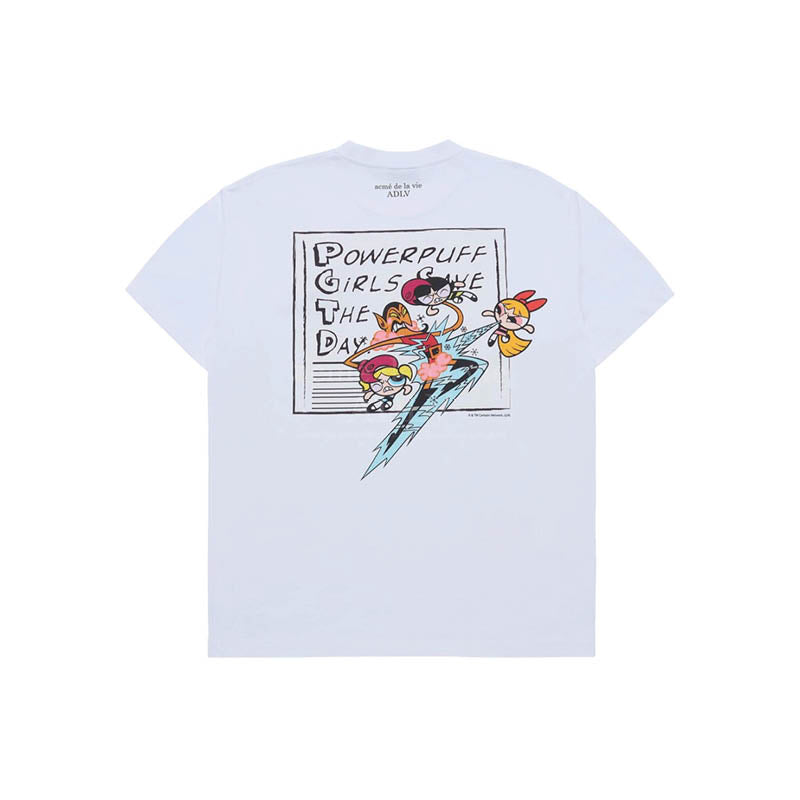 ADLV X The Powerpuff Girls Save The Day T-Shirt 'White'