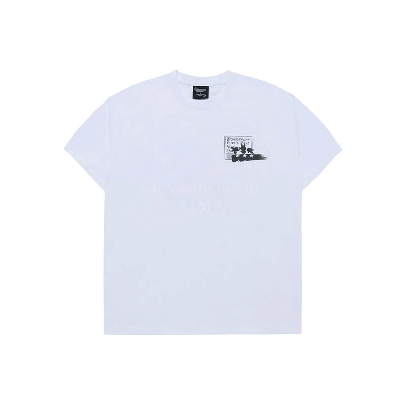 ADLV X The Powerpuff Girls Save The Day T-Shirt 'White'