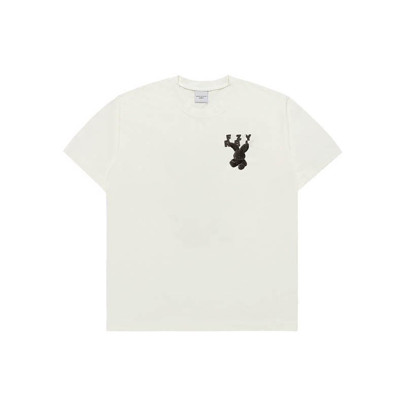 ADLV Fuzzy Font Rabbit SS T-Shirt ‘Cream’