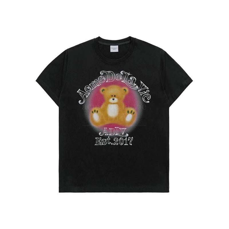 ADLV Blur Sketch Bear SS T-Shirt 'Black'