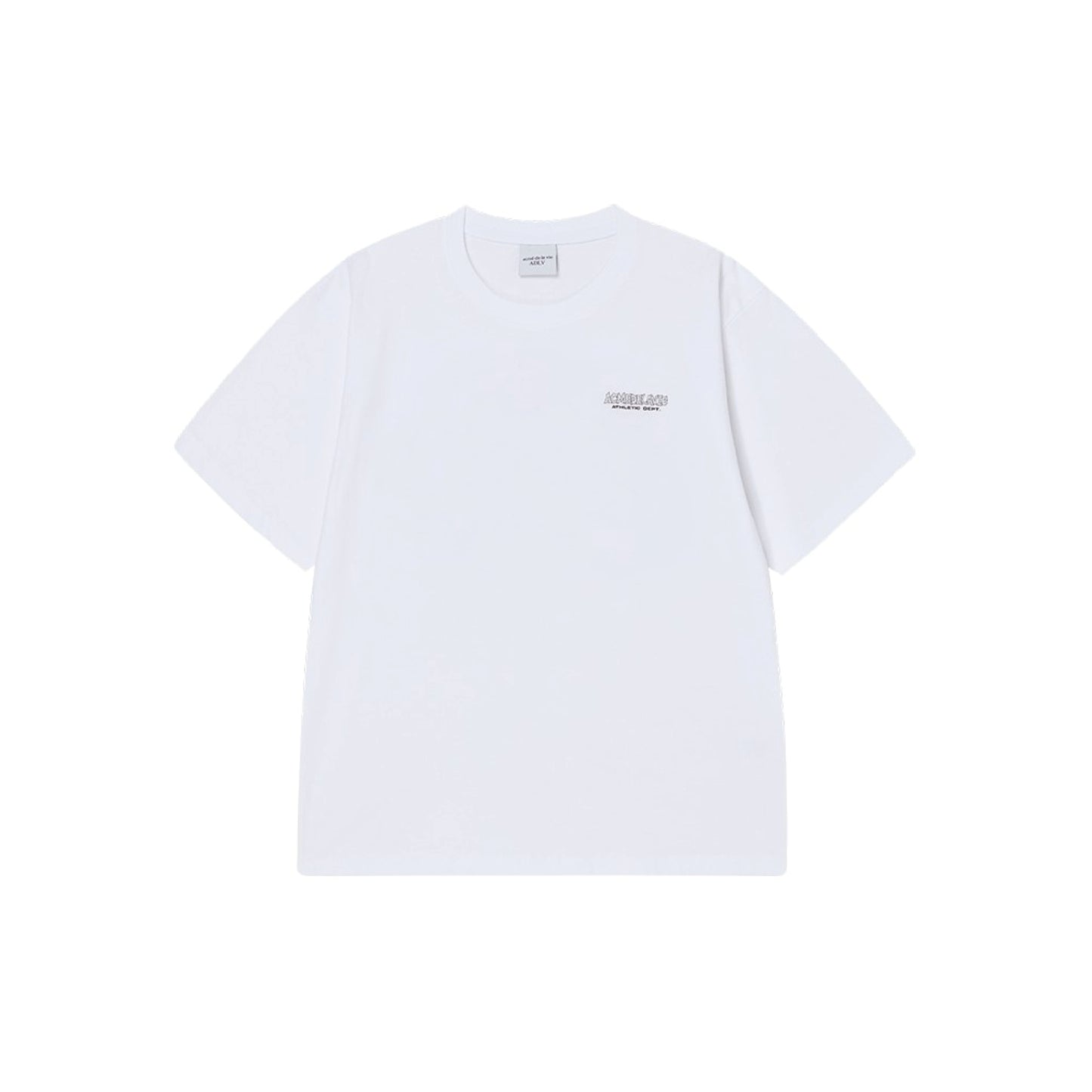 ADLV Round Walking AC Bear SS T-Shirt White oversized graphic tee colorful bear print casual streetwear top