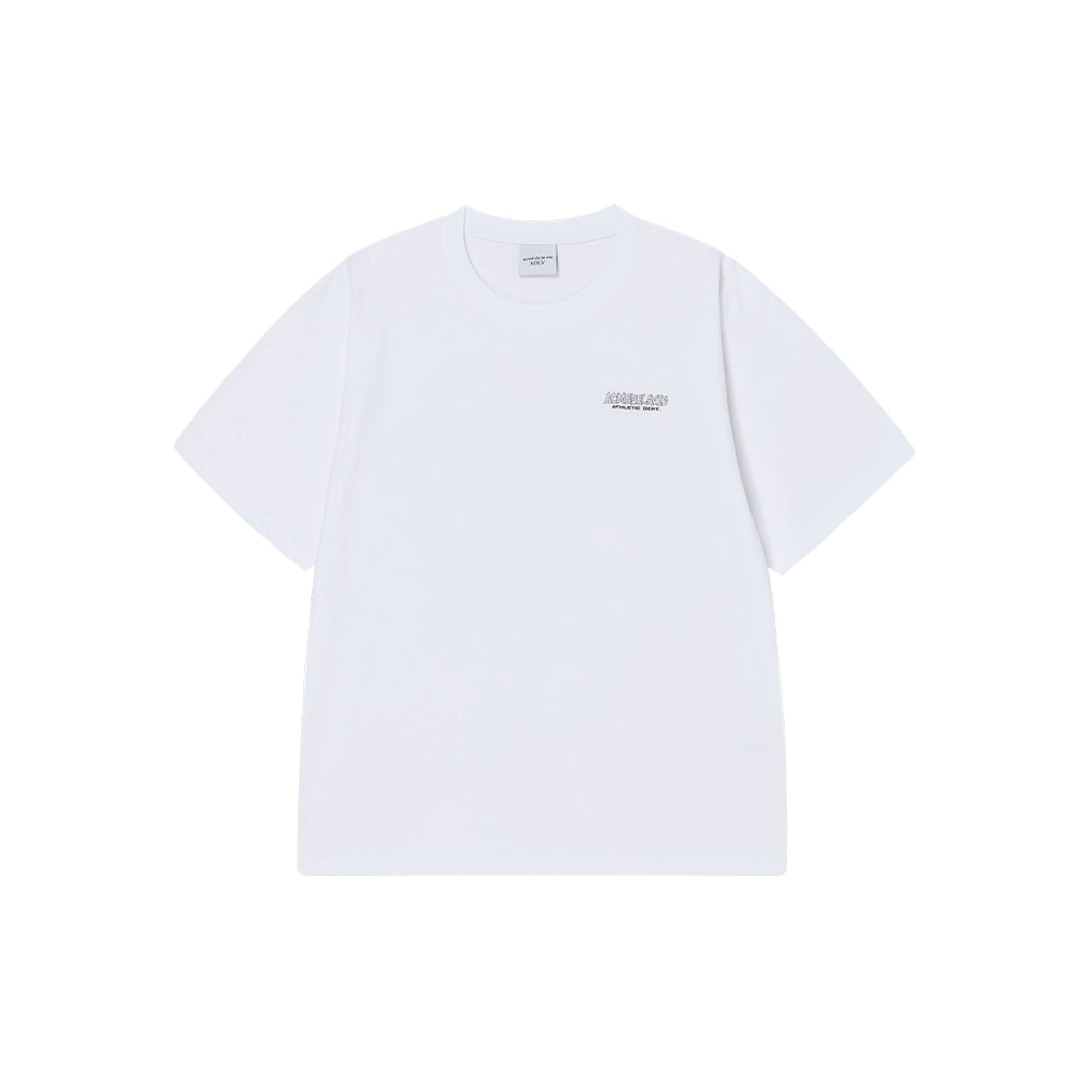 ADLV Round Walking AC Bear SS T-Shirt White oversized graphic tee colorful bear print casual streetwear top