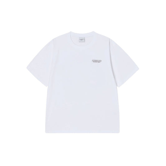 ADLV Round Walking AC Bear SS T-Shirt White oversized graphic tee colorful bear print casual streetwear top