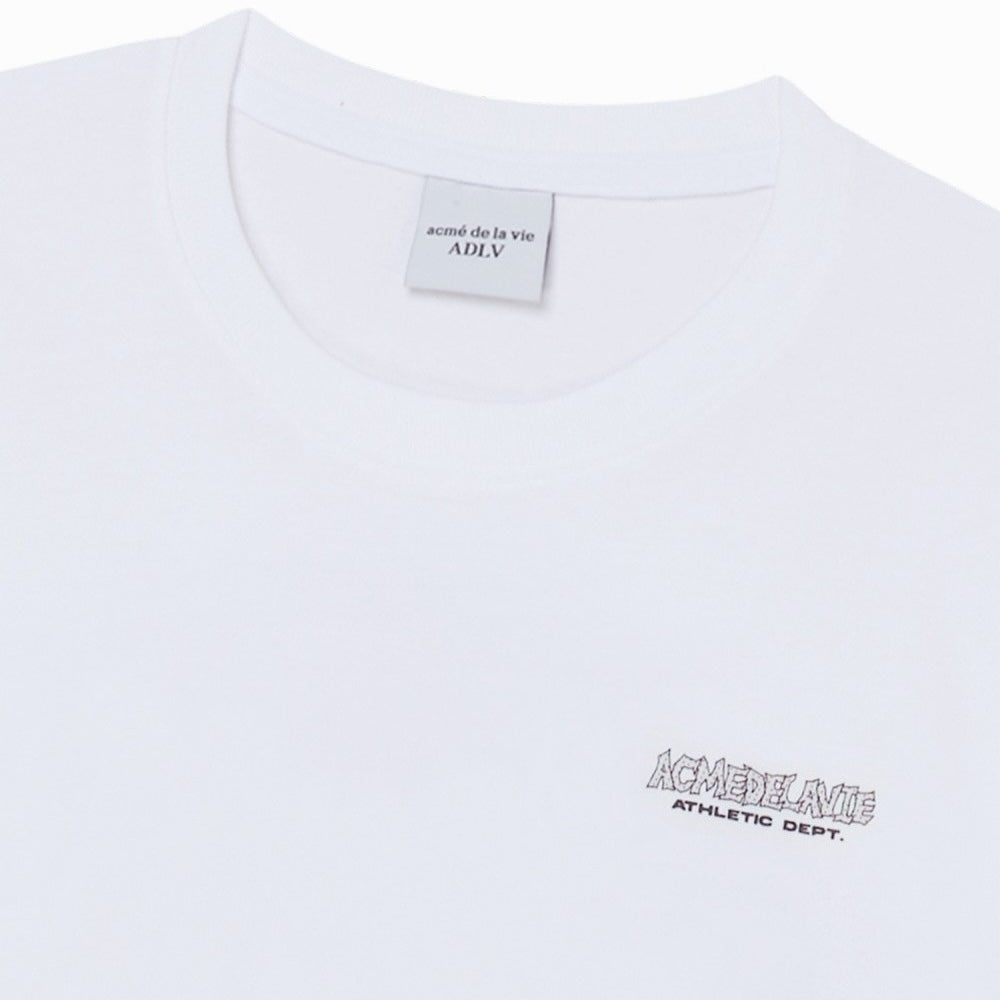 ADLV Round Walking AC Bear SS T-Shirt White oversized graphic tee colorful bear print casual streetwear top