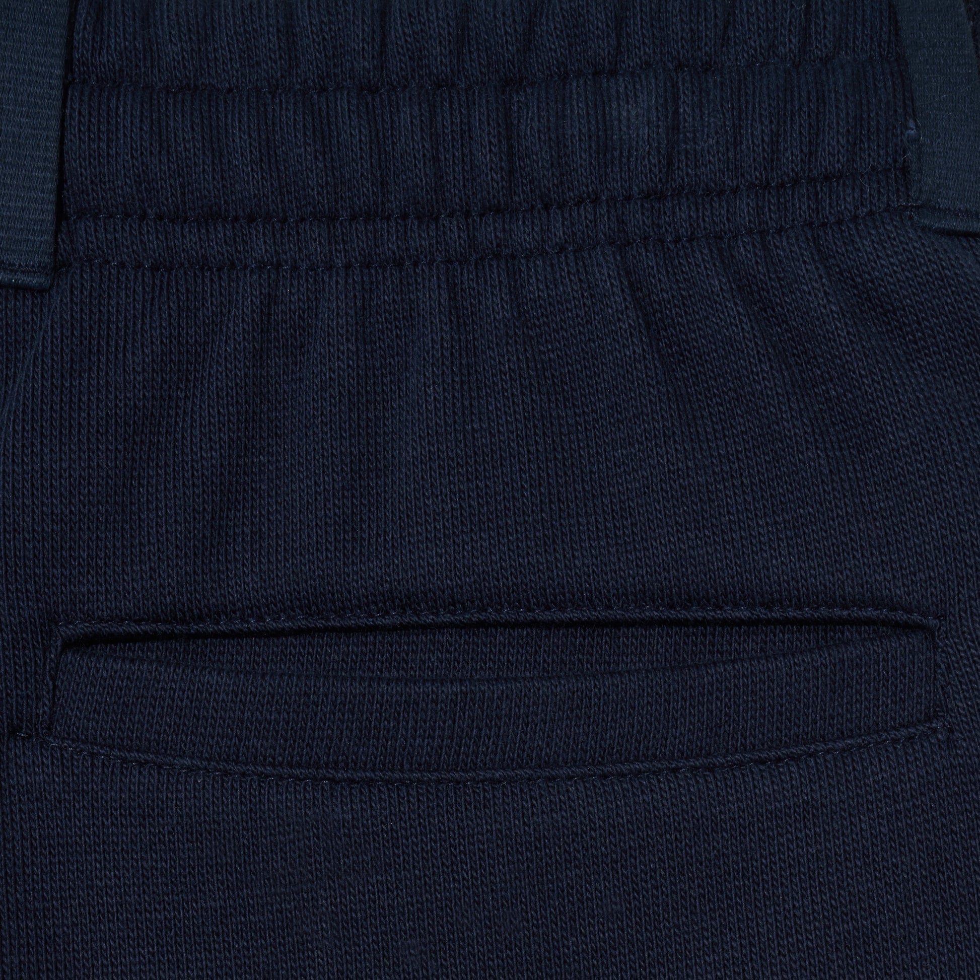 SATUR Lawton All Day Track Shorts Navy womens lightweight shorts elastic waistband side pockets embroidered logo casual apparel