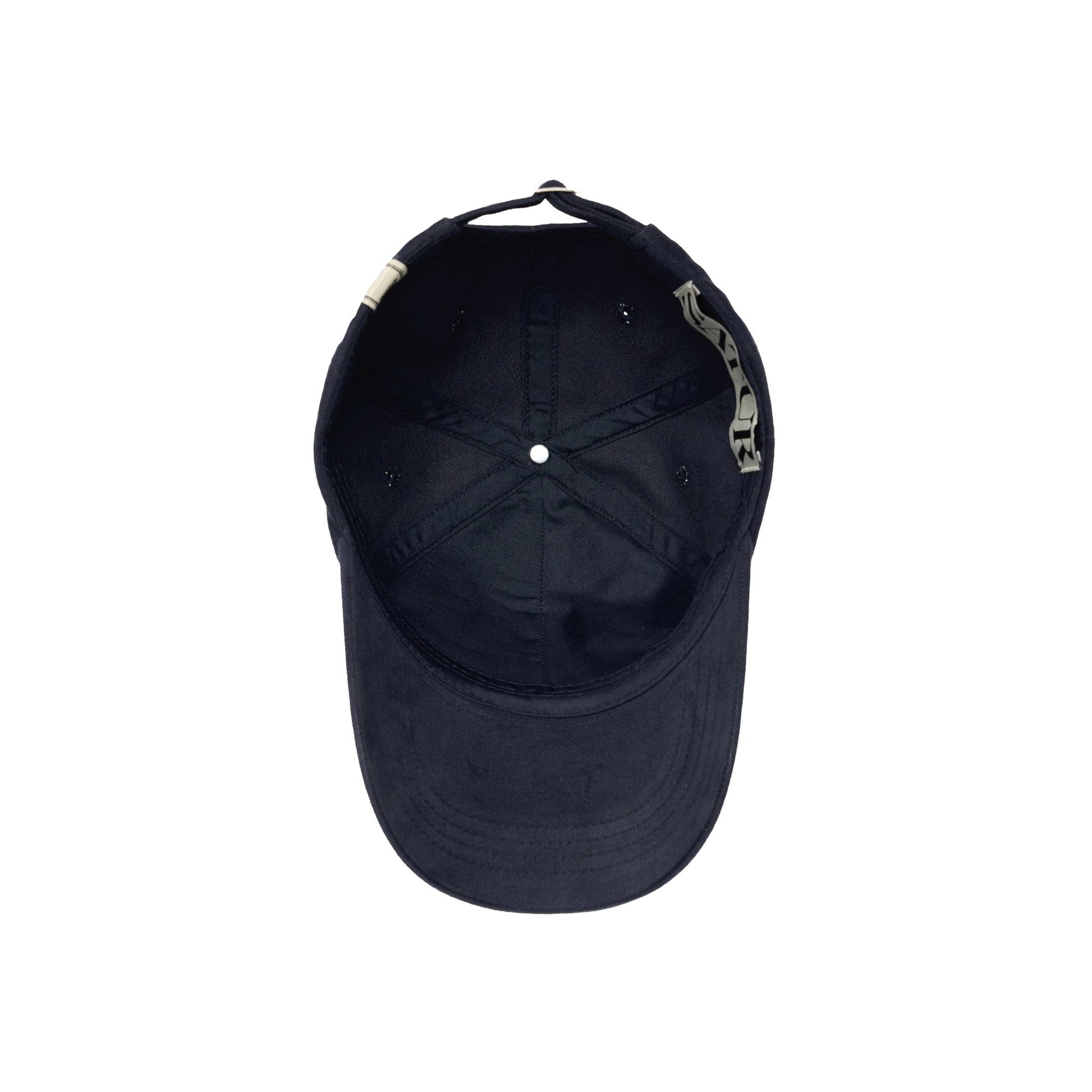 SATUR Loren Classic Ball Cap Navy cotton baseball cap embroidered logo curved brim casual headwear