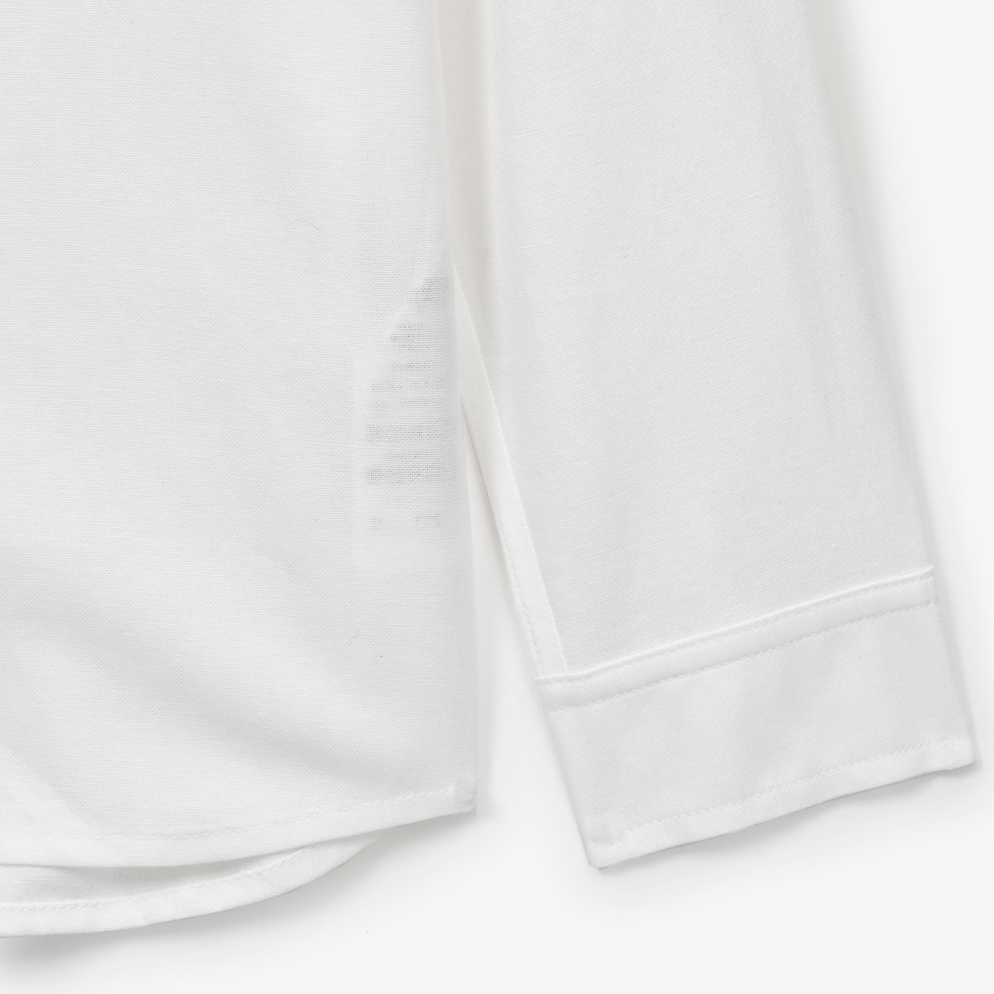 SATUR Loren Oxford Shirt White kids cotton oxford button up shirt embroidered logo casual apparel