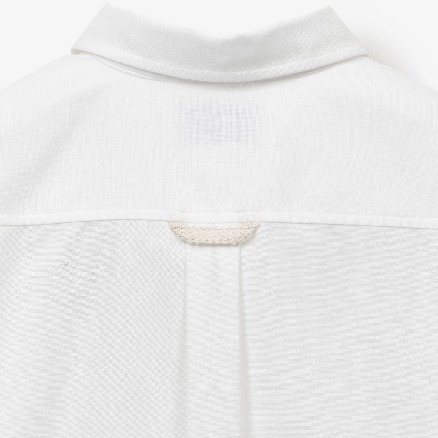 SATUR Loren Oxford Shirt White kids cotton oxford button up shirt embroidered logo casual apparel