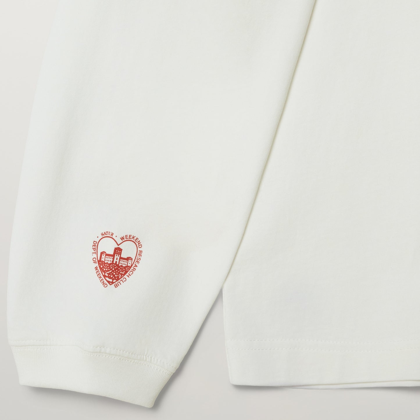 SATUR 90s Playback Long Sleeve White cotton long sleeve t shirt vintage graphic logo casual apparel