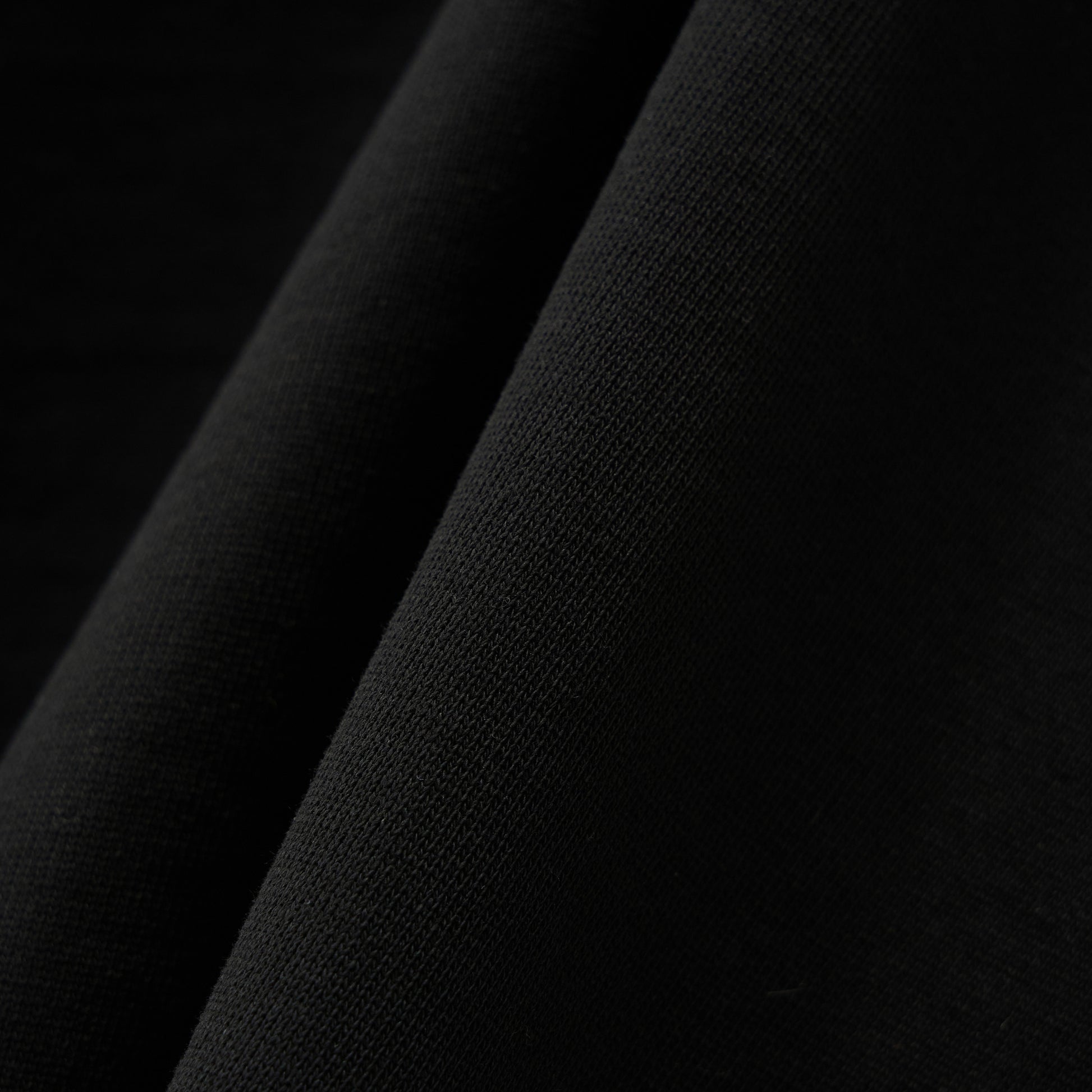 SATUR Loren Small Logo Hood Zip Up Black cotton blend hoodie full zip drawstring hood embroidered logo casual apparel