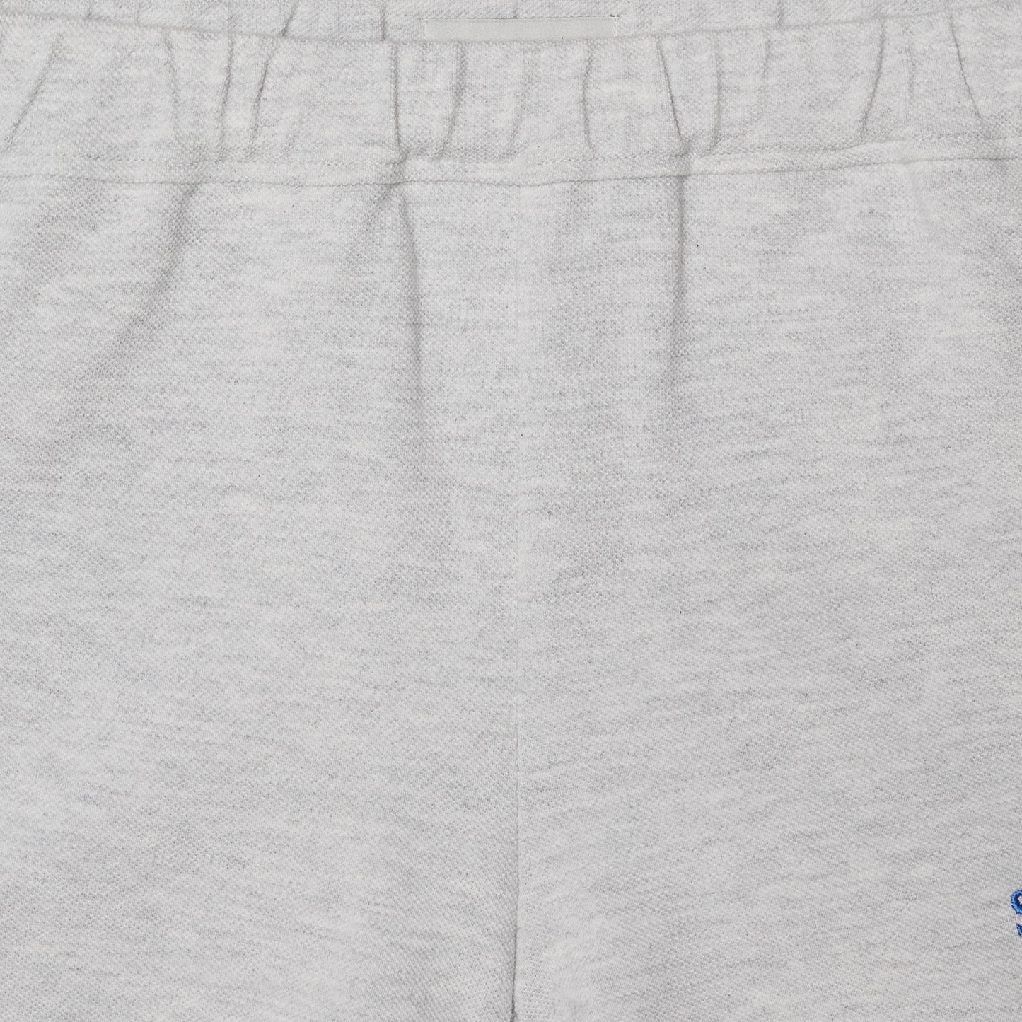 SATUR Apero PK Shorts Melange White kids cotton blend shorts elastic waistband embroidered logo casual apparel