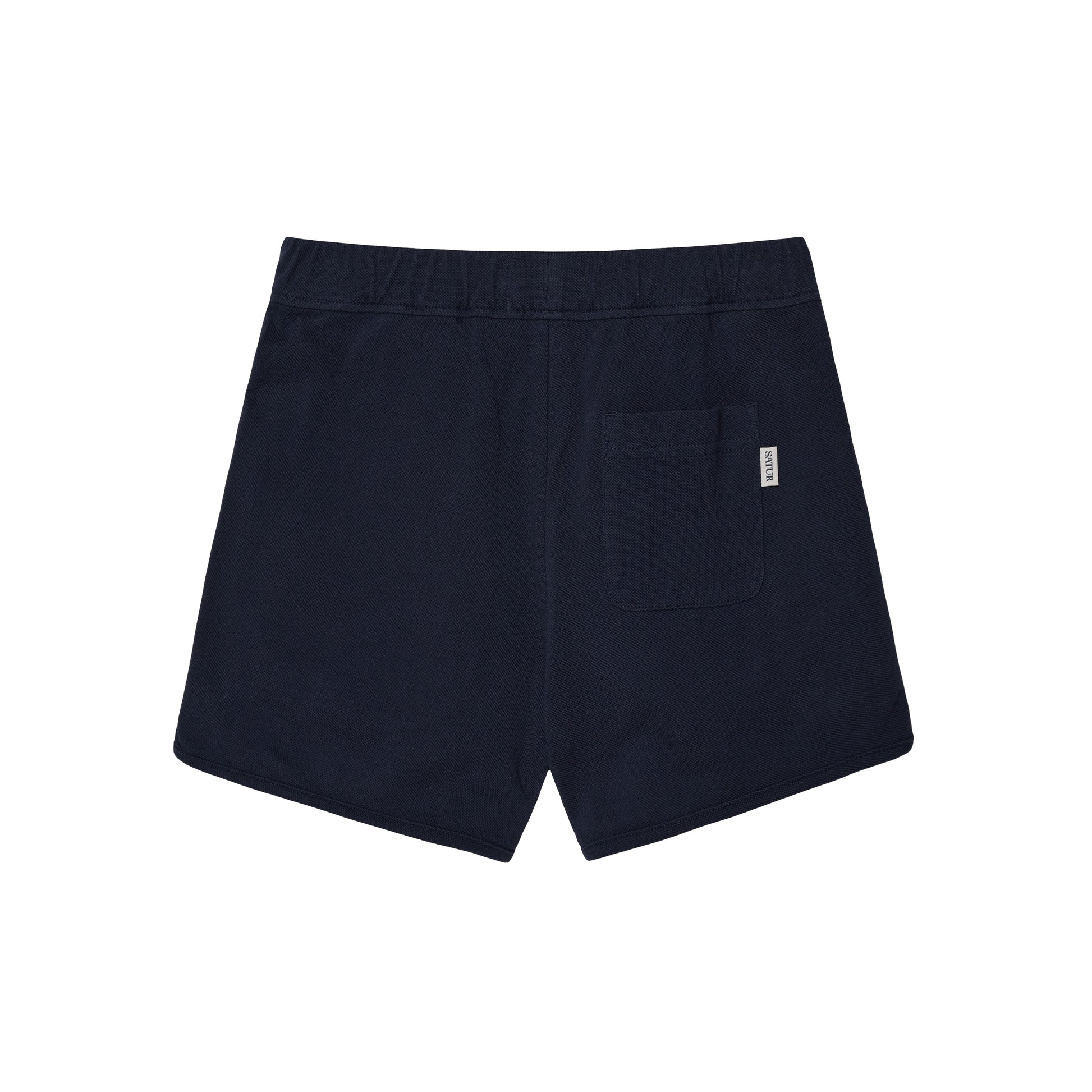 SATUR Apero PK Shorts Navy kids cotton blend shorts elastic waistband embroidered logo casual apparel