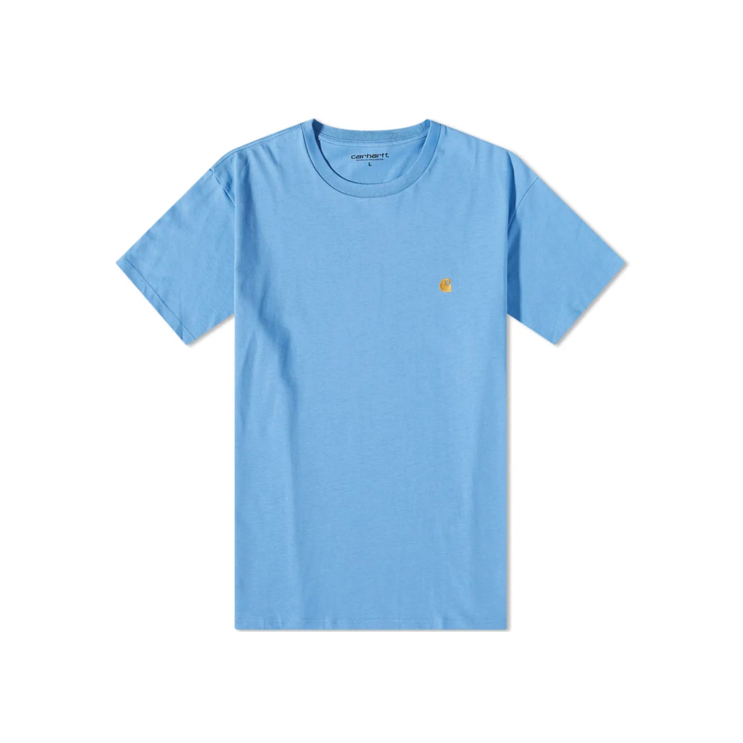 Carhartt WIP Chase Tee Piscine & Gold