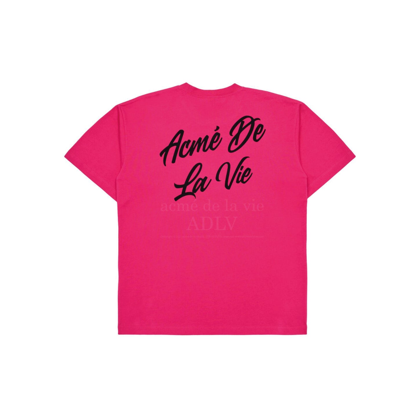 ADLV Script Logo Printing SS T-Shirt 'Pink'