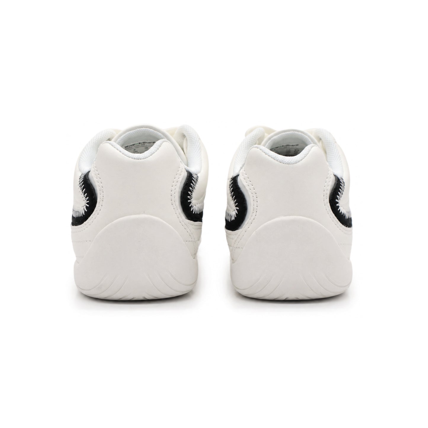 SneakSurf Racer Cream White Black lifestyle sneaker with premium synthetic upper low-profile silhouette and flexible rubber outsole