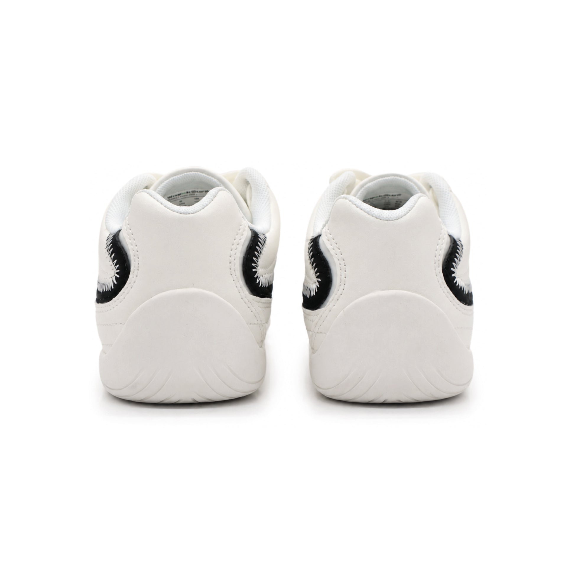 SneakSurf Racer Cream White Black lifestyle sneaker with premium synthetic upper low-profile silhouette and flexible rubber outsole