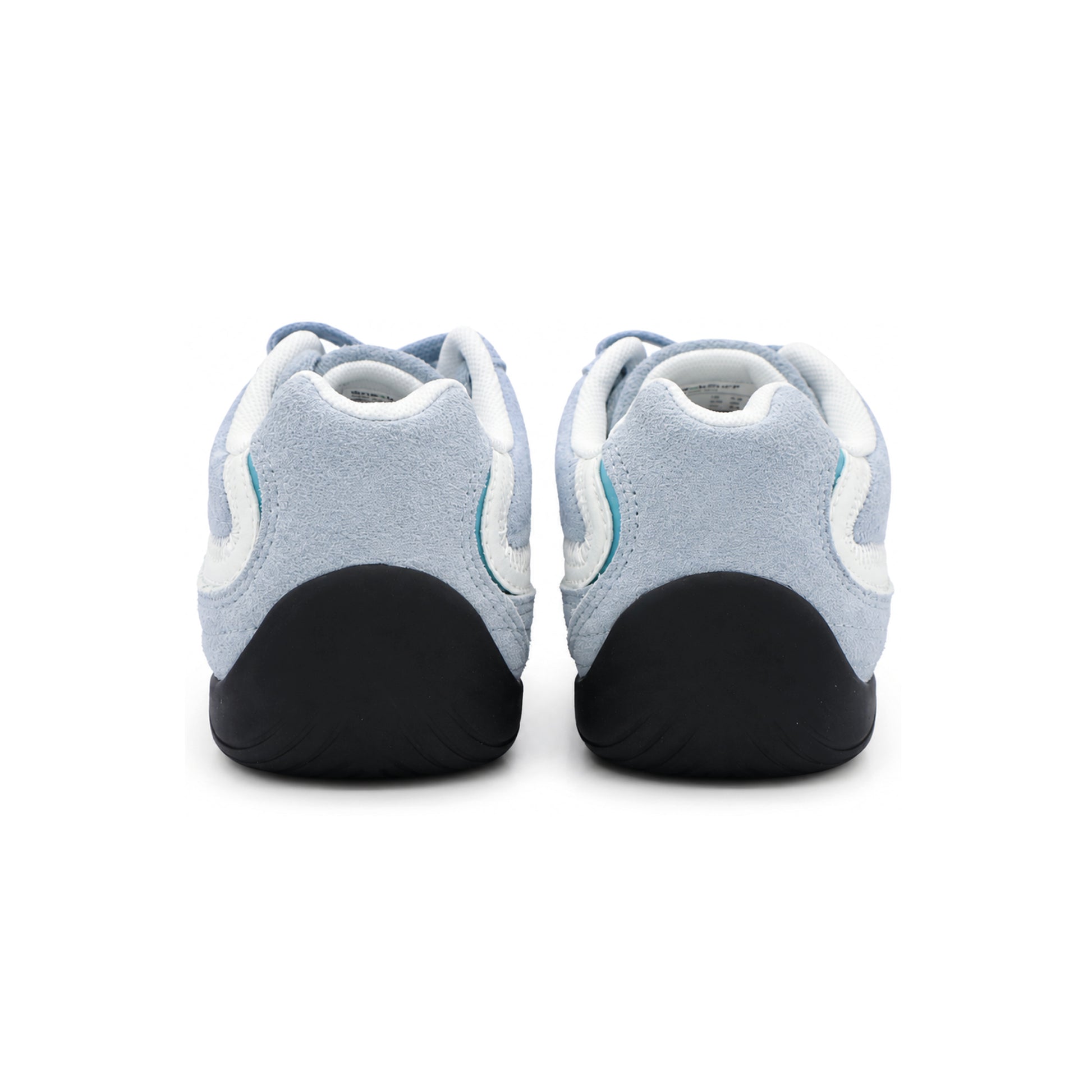 SneakSurf Racer Sky Blue Light Blue lifestyle sneaker with breathable mesh upper premium suede overlays and black rubber outsole