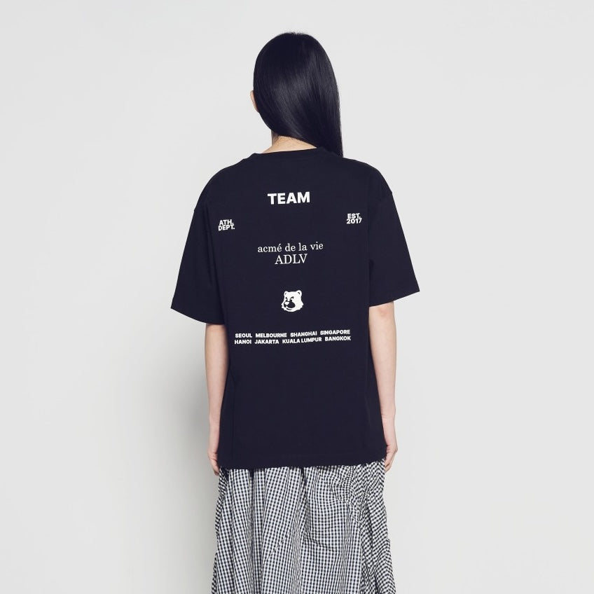 ADLV Team Acme De La Vie SS T-Shirt Black oversized graphic tee branded streetwear casual top