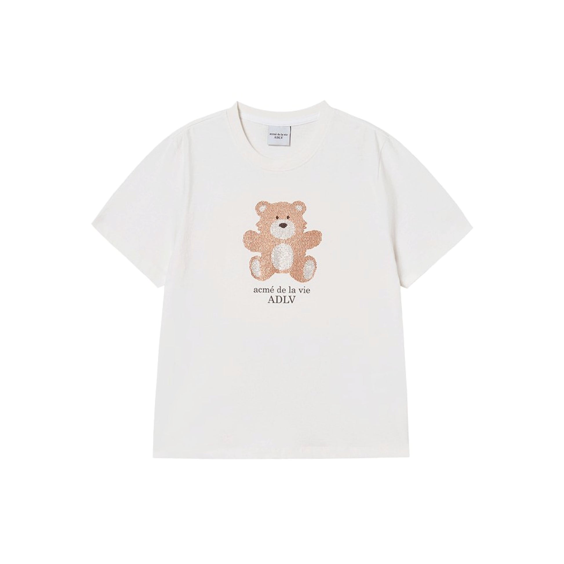 ADLV Sleeping Line Friends SS T-Shirt Light Yellow oversized graphic tee Line Friends print casual streetwear top