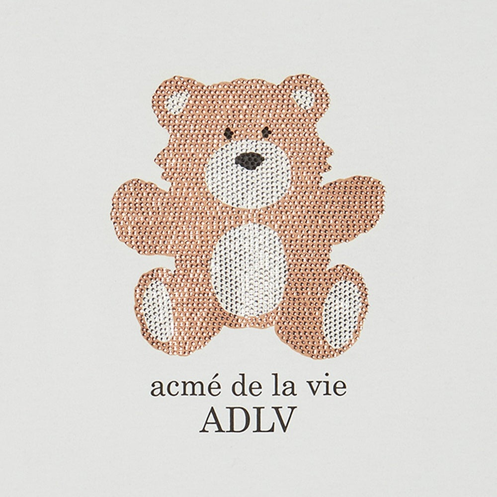 ADLV Sleeping Line Friends SS T-Shirt Light Yellow oversized graphic tee Line Friends print casual streetwear top