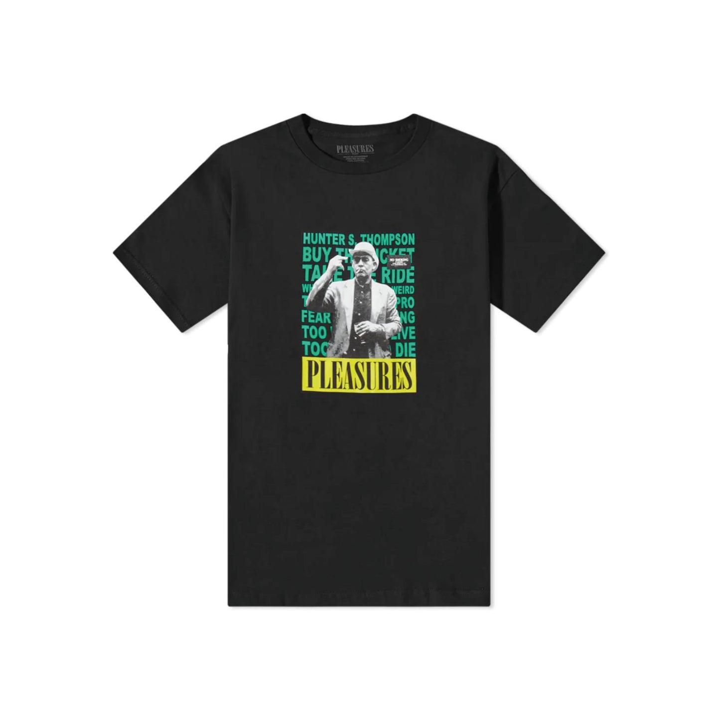 PLEASURES "NO SMOKING" T-SHIRT BLACK
